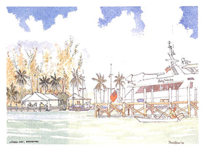 The Harbour, Lyford Cay Club, Bahamas Print #20 by David Hamilton-Jones