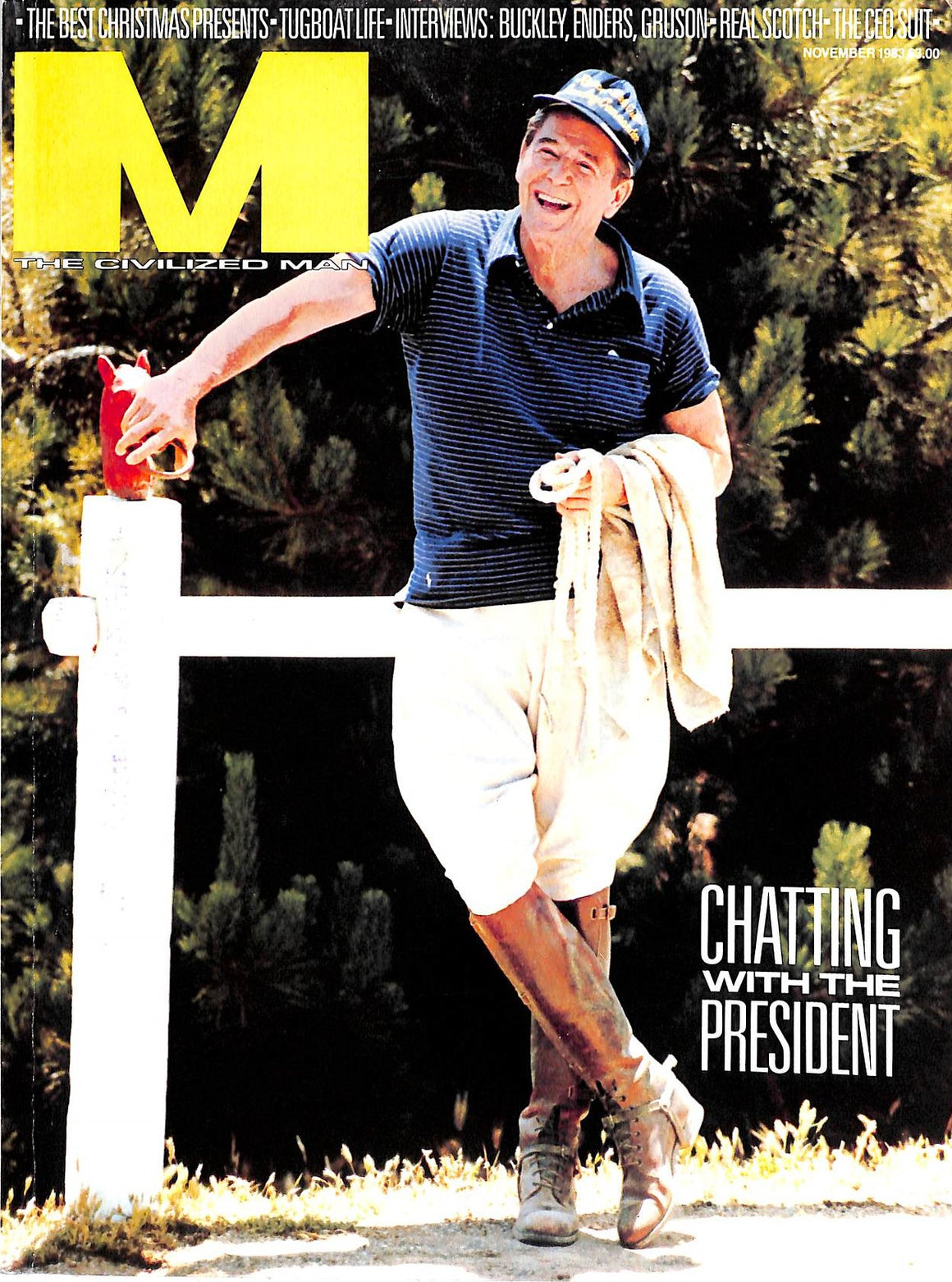 "M The Civilized Man: Chatting With The President" November 1983