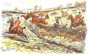 "In Scarlet & Silk: Hunting & Steeplechasing" 1896 RUSSELL, Fox
