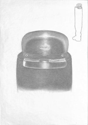 Maxwell Boot Plate Graphite Drawing