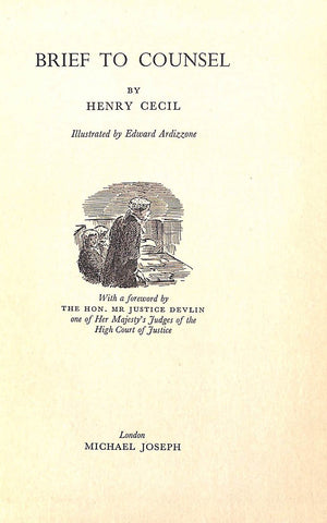 "Brief To Counsel" 1958 CECIL, Henry