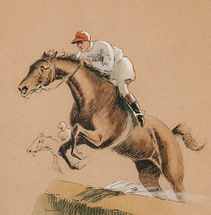 H. Vincent-Angladease "French Steeplechaser" (SOLD)