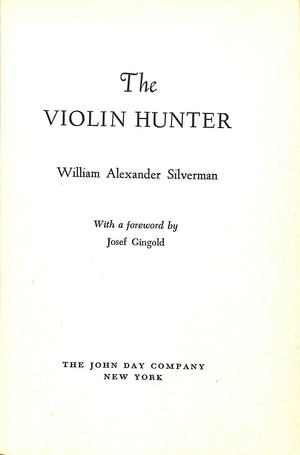 "The Violin Hunter" 1957 SILVERMAN, William Alexander (SOLD)