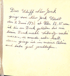 "New York c1938 Travel Log Diary Booklet"