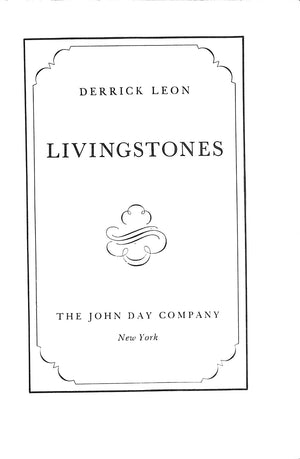 "Livingstones" 1933 LEON, Derrick