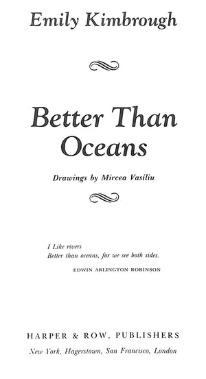 "Better Than Oceans" 1976 KIMBROUGH, Emily
