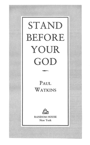 "Stand Before Your God" 1993 WATKINS, Paul