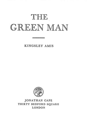 "The Green Man" 1969 AMIS, Kingsley