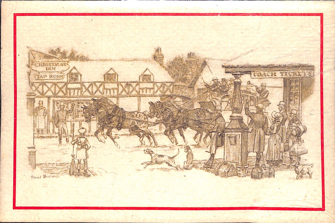 Merry Christmas Card Printed by Brooks Bros