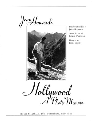 "Jean Howard's Hollywood A Photo Memoir" 1989 WATTERS, James [text by]