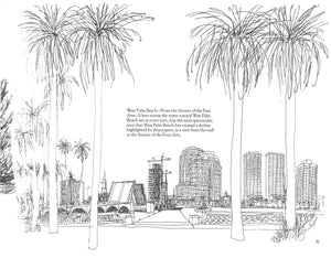 "The Palm Beach Sketchbook" 1988 ASH, Agnes [text by], OLENDORF, Bill [artist]