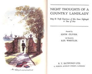 "Night Thoughts Of A Country Landlady" 1943 OLIVIER, Edith