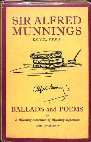 "Ballads And Poems" 1957 MUNNINGS, Sir Alfred