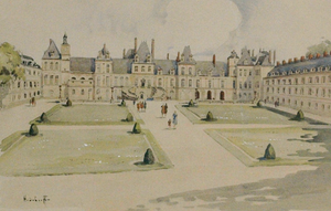 Palais Gardens c.1950's Watercolour