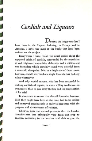 "Manual On Cordials" 1949 LEROUX, Jules