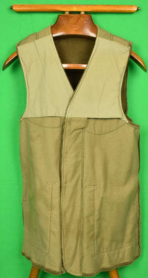 "Holland & Holland Olive Corduroy Shooting Vest" Sz: S