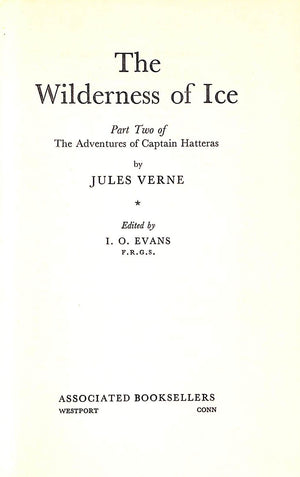 "The Wilderness Of Ice" 1961 VERNE, Jules