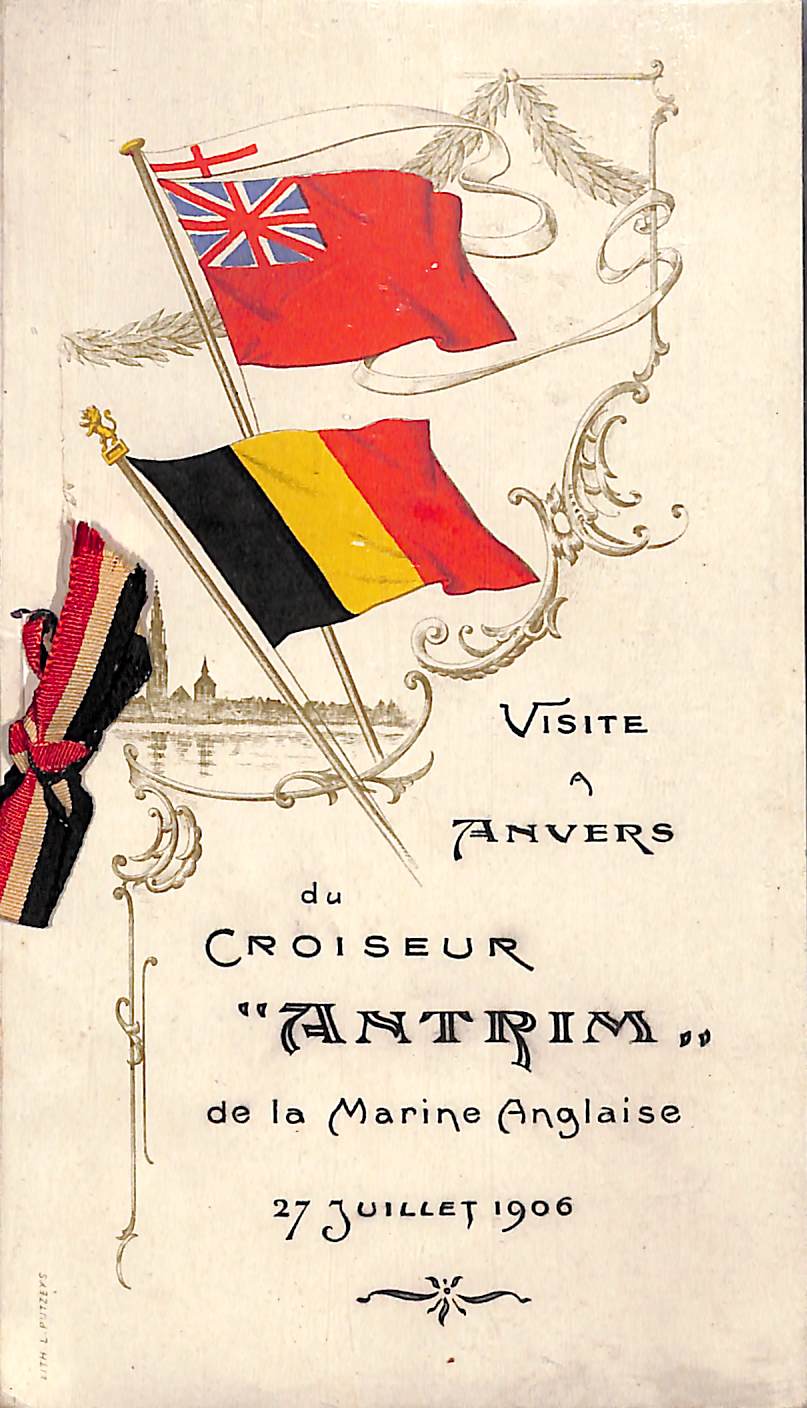 "Visite A Anvers Du Croiseur "Antrim" De La Marine Anglaise" 1906