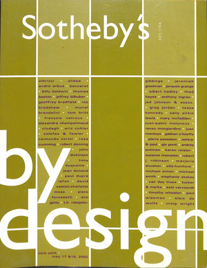 "By Design" - May 17-18 2002 Sotheby's