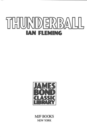 "Thunderball" 1989 FLEMING, Ian