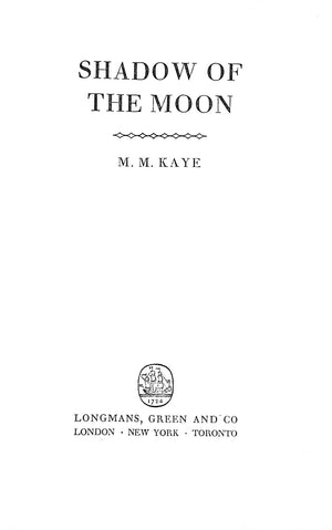 "Shadow Of The Moon" 1957 KAYE, M.M.