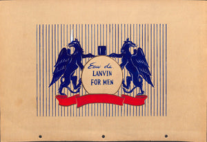 Lanvin Of Paris Original c1950s Advertising Watercolor Artwork (SOLD)