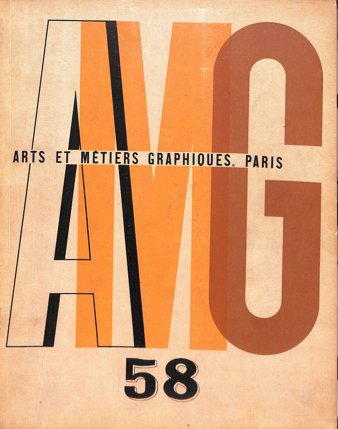"Arts et Metiers Graphiques. Paris 58" 1937