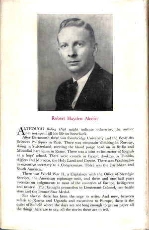 "Riding High" 1953 ALCORN, Robert Hayden