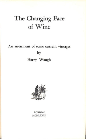 "The Changing Face Of Wine" 1969 WAUGH, Harry