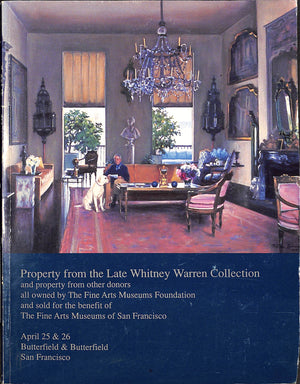"Property From The Late Whitney Warren Collection" 1989 (SOLD)