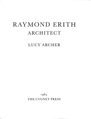 "Raymond Erith Architect" 1985 ARCHER, Lucy