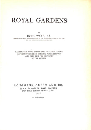 "Royal Gardens" 1912 WARD, Cyril