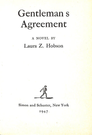 "Gentleman's Agreement" 1947 HOBSON, Laura Z.