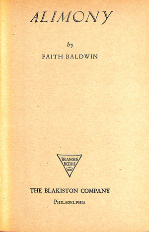 "Alimony" 1928 BALDWIN, Faith
