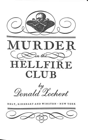 "Murder In The Hellfire Club" 1978 LOCHERT, Donald