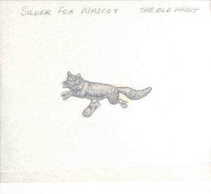 Silver Fox Car Mascot Graphite Drawing