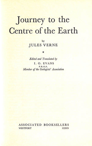 "Journey To The Centre Of The Earth" 1961 VERNE, Jules
