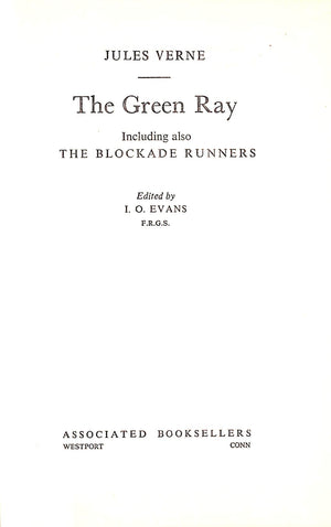 "The Green Ray & The Blockade Runners" 1965 VERNE, Jules