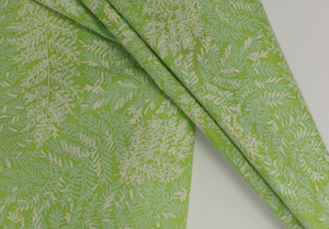 "Lilly Pulitzer 'Green Leaves' Round c1960s Tablecloth" (SOLD)