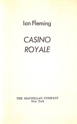 "Casino Royale" 1953 FLEMING, Ian (SOLD)