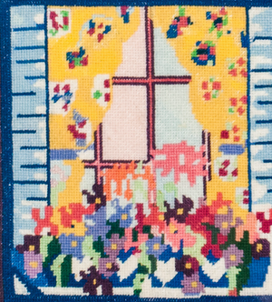 Needlepoint Floral WindowBox
