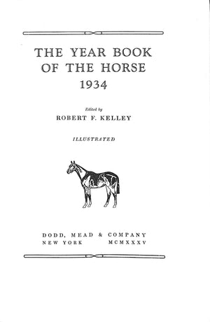 The Year Book of The Horse