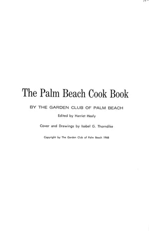 "The Palm Beach Cook Book" (SOLD)