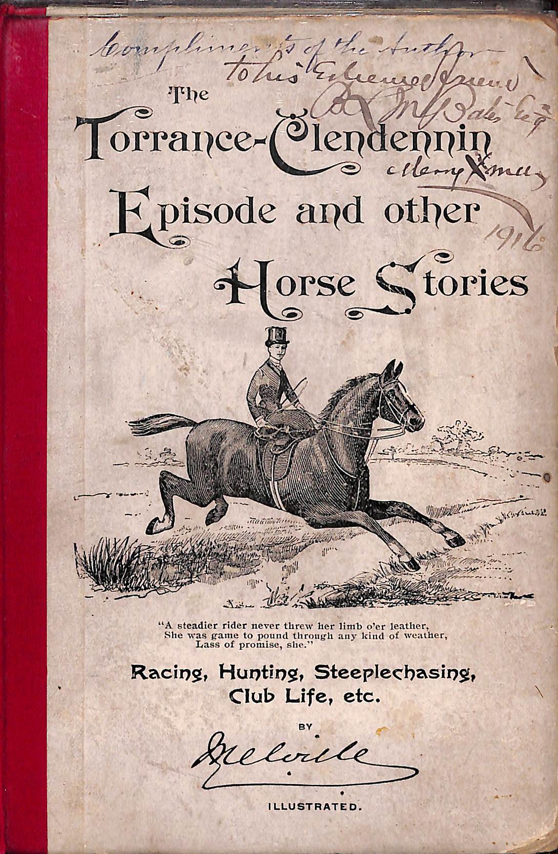 "The Torrance-Clendennin Episode And Other Horse Stories" 1892 LEVEY, Clarence D.