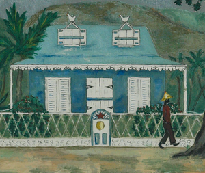 "Dominica Cottage" 1962 by Marion "Taddy" Dann (b.1929-) (SOLD)