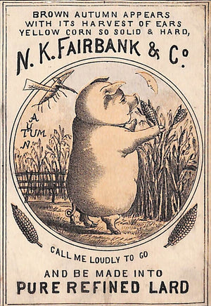N. K. Fairbank & Co. c1890s Piglet Advert