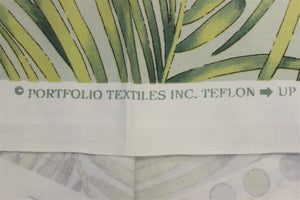 Vintage Portfolio Textile w/ Palm Frond Pattern