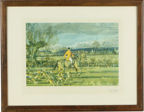 Sir Alfred James Munnings Collotype "Going Home"