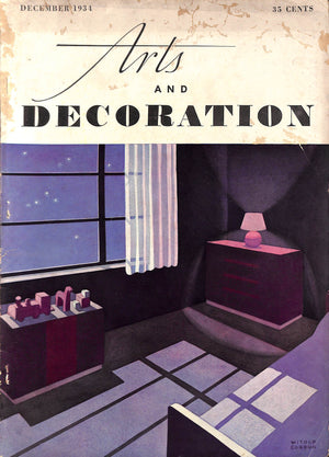 Arts And Decoration Magazine December 1934
