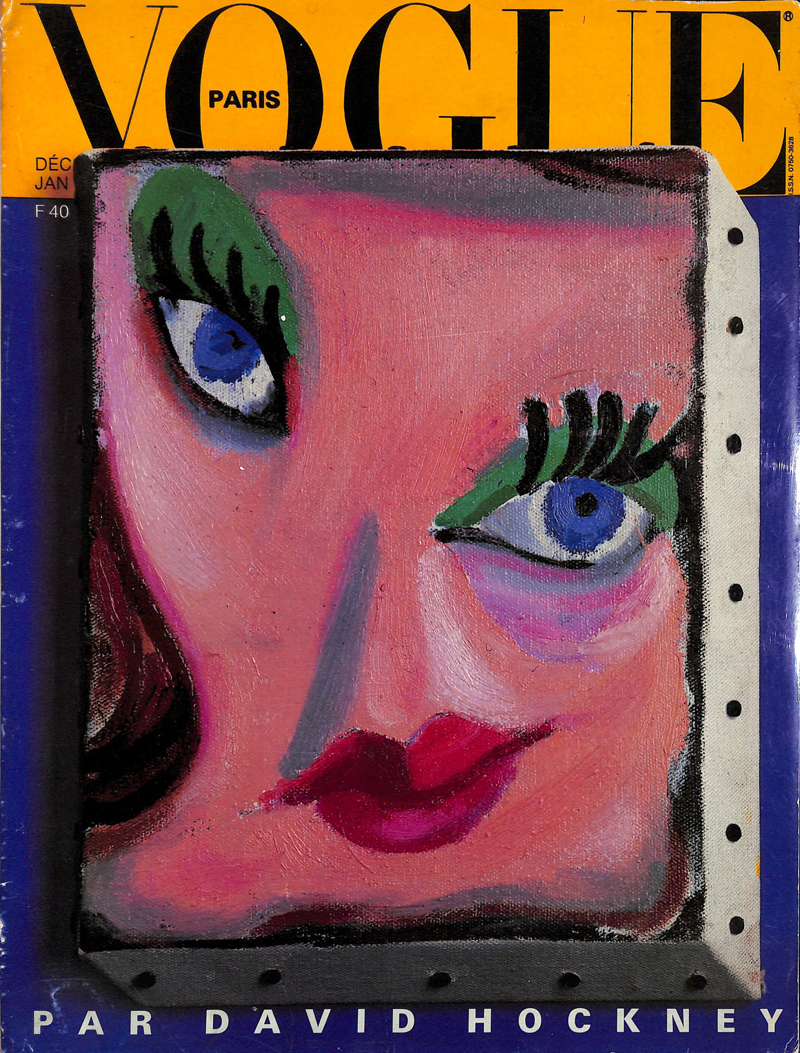 "Paris Vogue No. 662" Decembre 1985/ Janvier 1986 [David Hockney Special Issue]